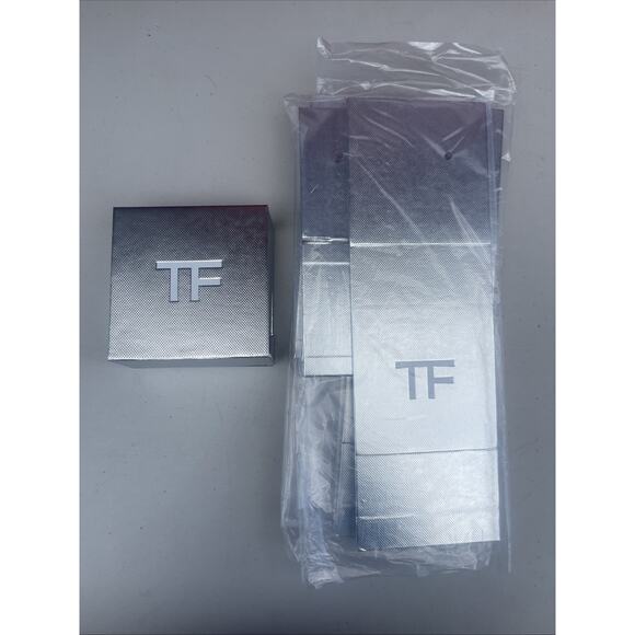 Authentic TOM FORD Extra Small Square Empty Gift Box Container Gray 4.25”x2” In - Picture 2 of 8